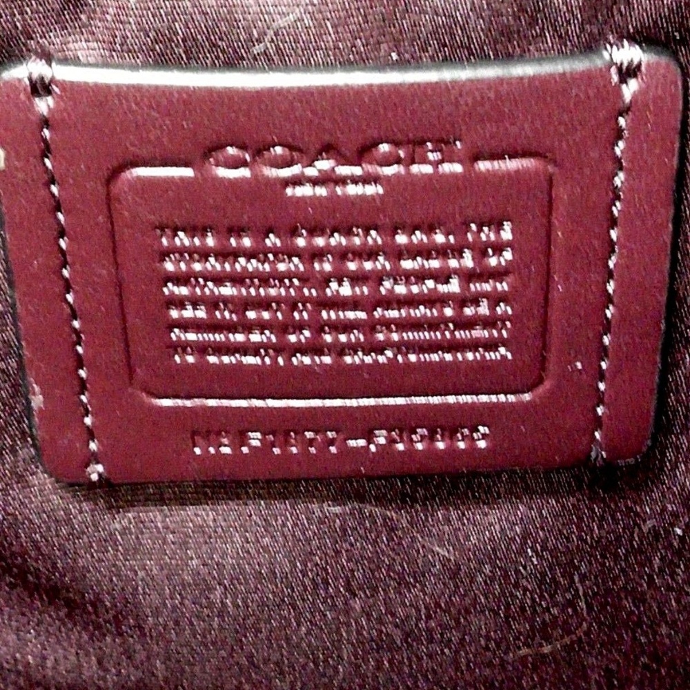 COACH Tattoo Embroidered City Zip Tote F35865 - Picture 8 of 8